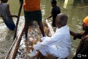 Celebs at Chennai Flood Relief Activities